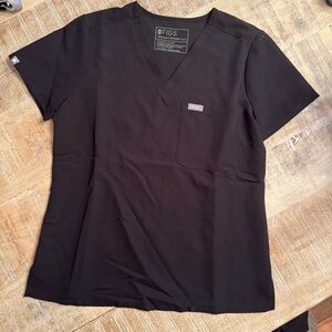 Women's Black Petite Catarina™ - One-Pocket Scrub Top - XXS / Petite